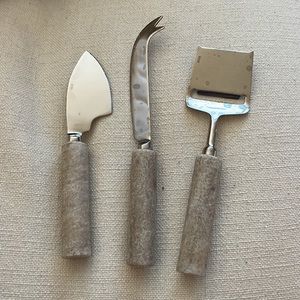 Williams Sonoma Stone Cheese Knives Set